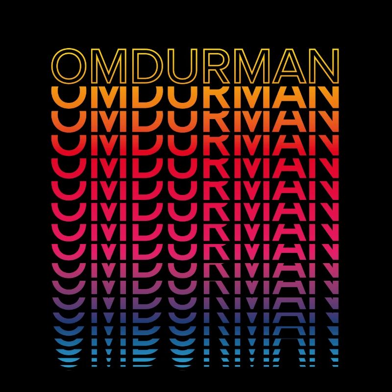 Retro Nostalgisch Stadt - Regenbogen Omdurman