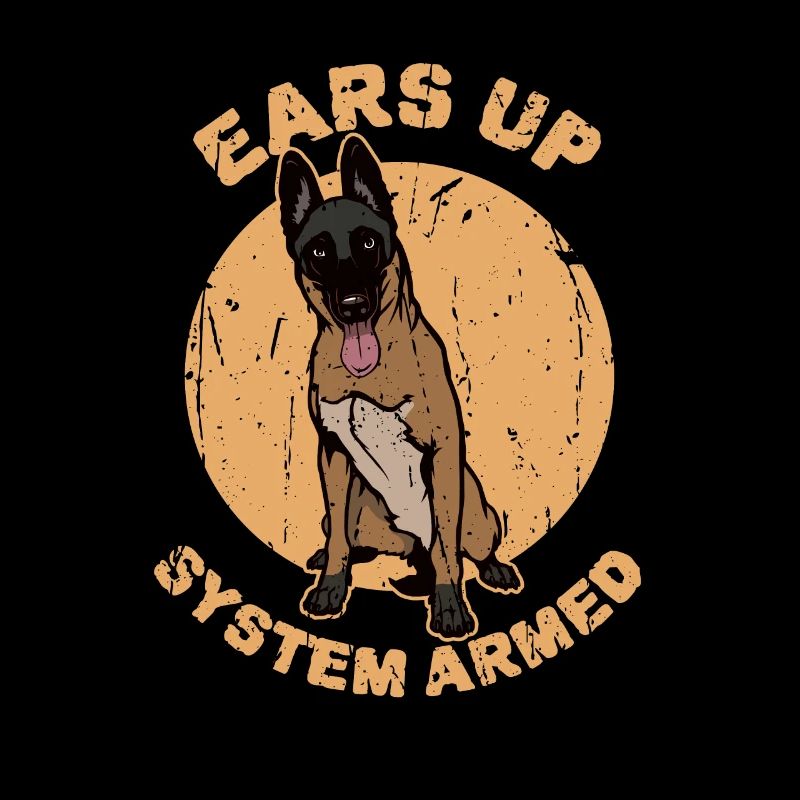 Ohren hoch System bewaffnet - Hund