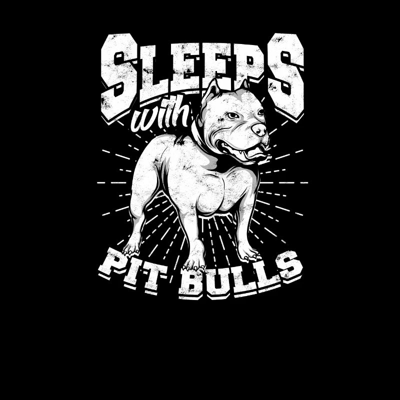 Dormir avec des pitbulls - pitbull