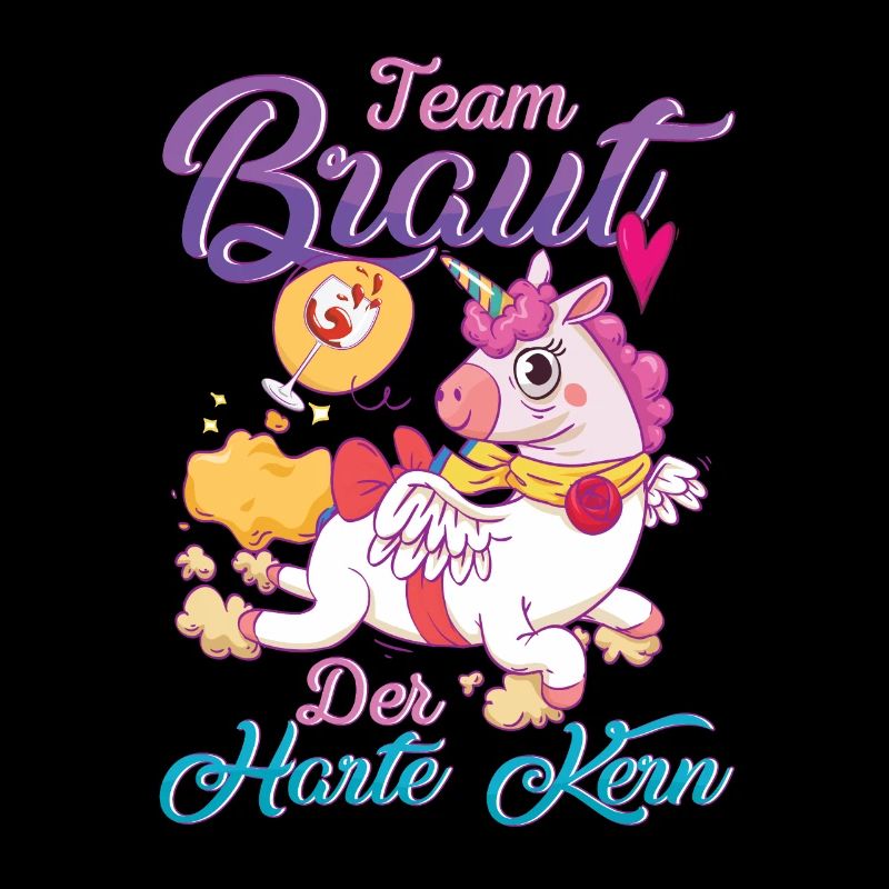 Team Braut Einhorn Der harte Kern