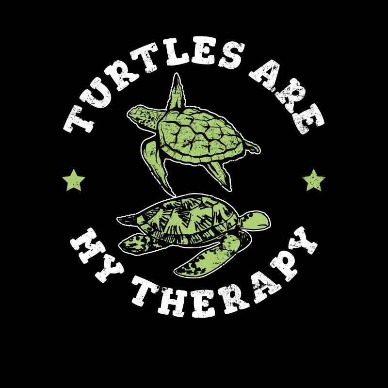 Turtles Are My Therapy Funny Sea Turtle Lover Ocea