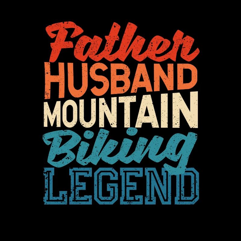 Vater Ehemann Mountainbiking Legende Vatertag Bike