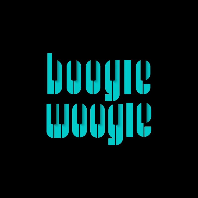 Boogie Woogie Piano keys design . Aqua .