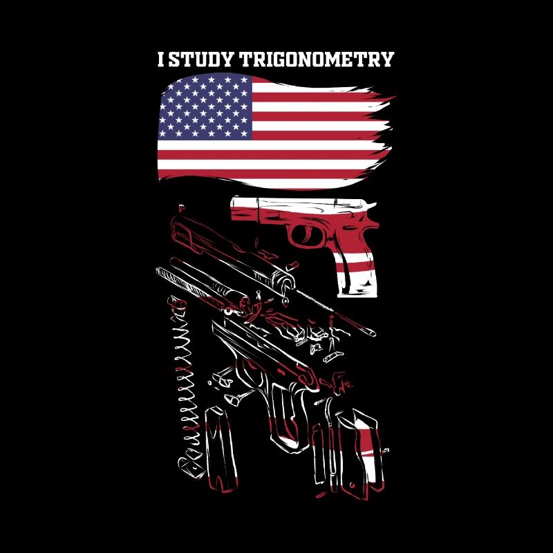 I Study Triggernometry USA American Flag 2nd