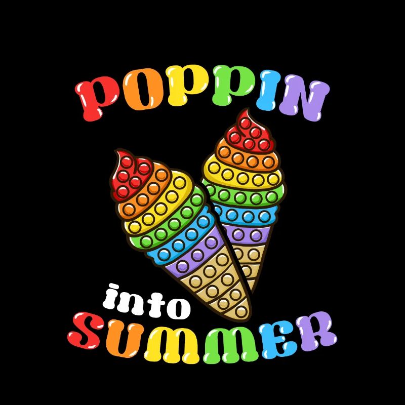 Poppin Into Summer Pop It Fidget Cone Ice Cream
