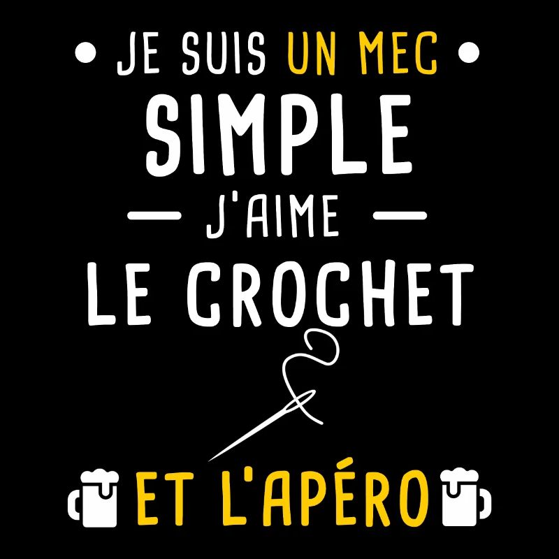 crochet et apéro mec simple