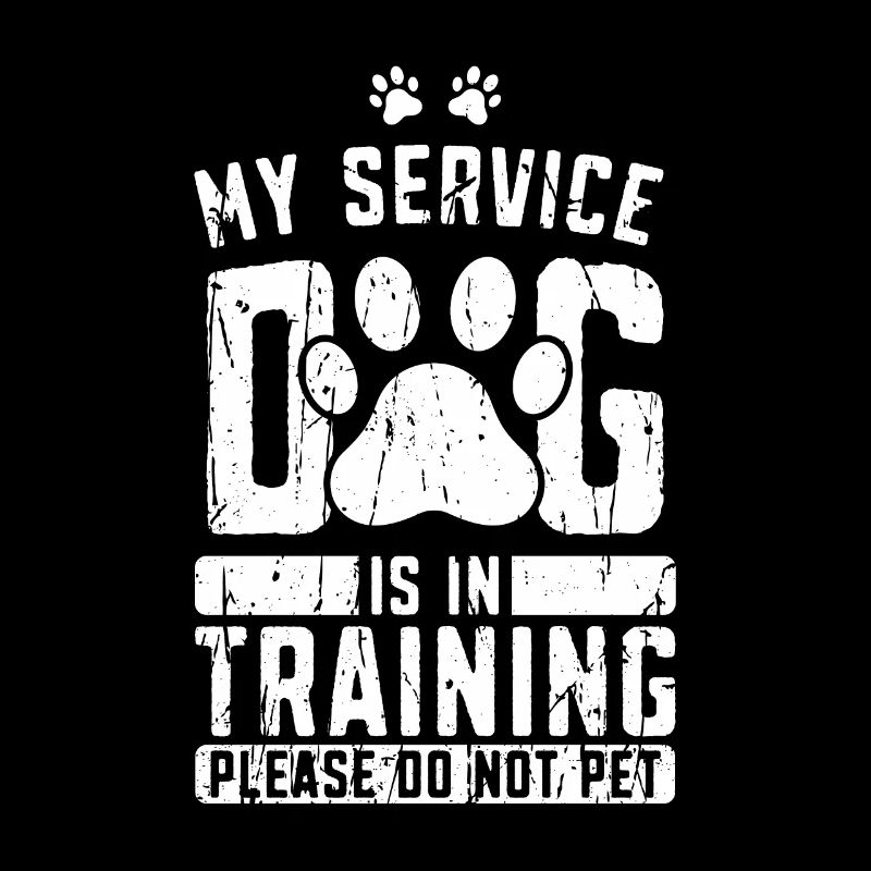My service dog is in training Please do not pet -