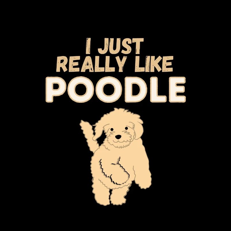 J’aime vraiment Poodles Dog Gift
