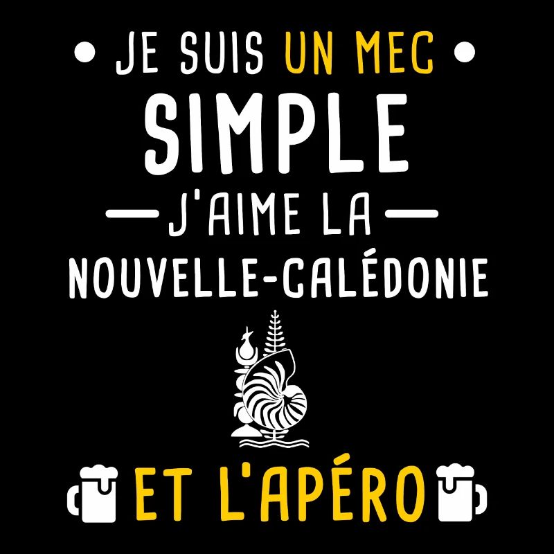 Nouvelle-Calédonie coquille apéro mec simple
