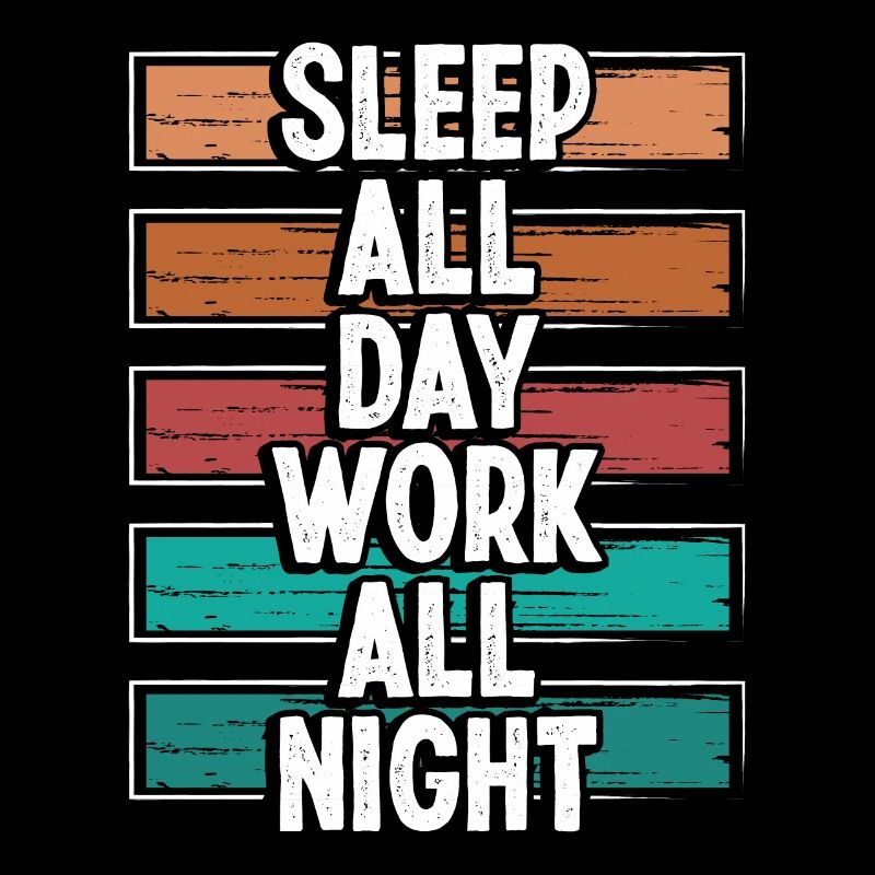 Shift Worker Sleep all day Work all Night Factory