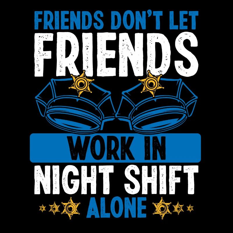 Police Officer Co Worker Night Shift Policeman