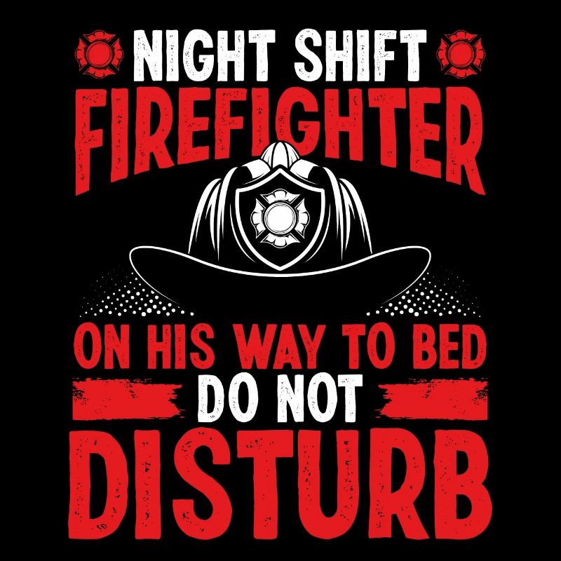 Night Shift Firefighter on his way to bed Firemen