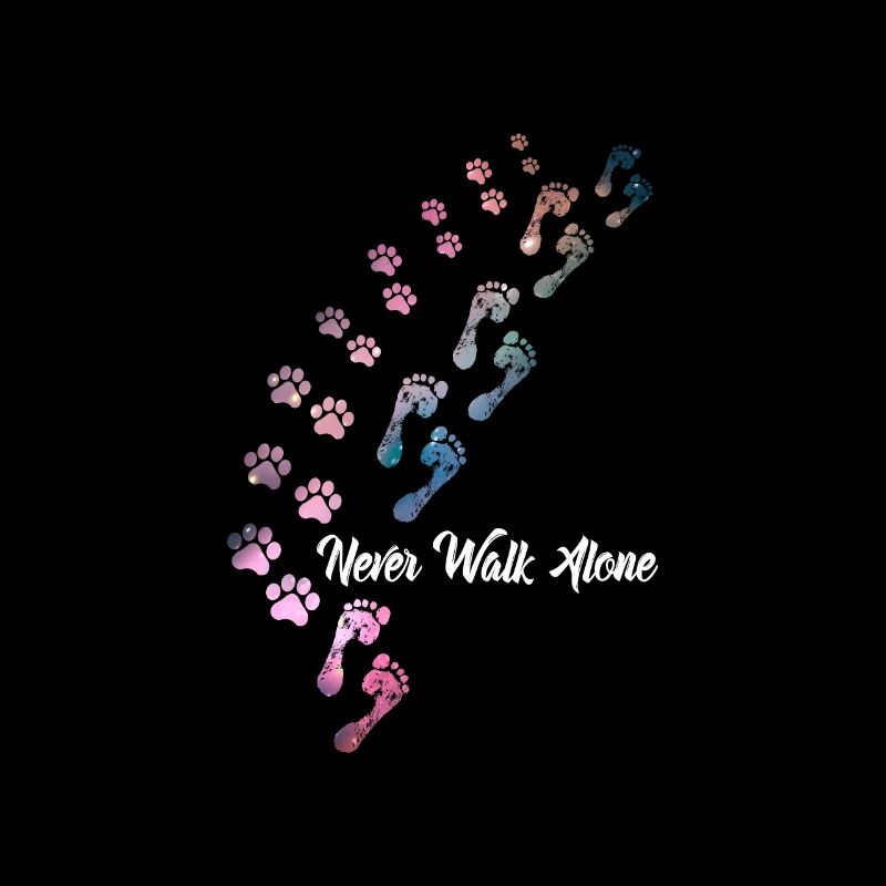 Never Walk Alone Hunde Hundeliebhaber Gassi