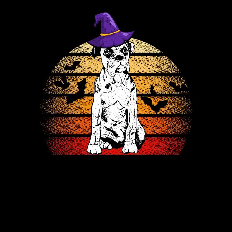 Boxer Witch Hat Funny Halloween Dog Lovers