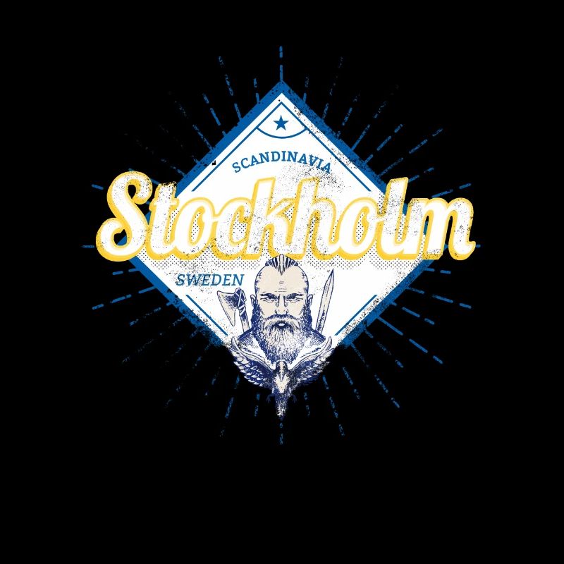 Stockholm Capitale Suède Viking Retro
