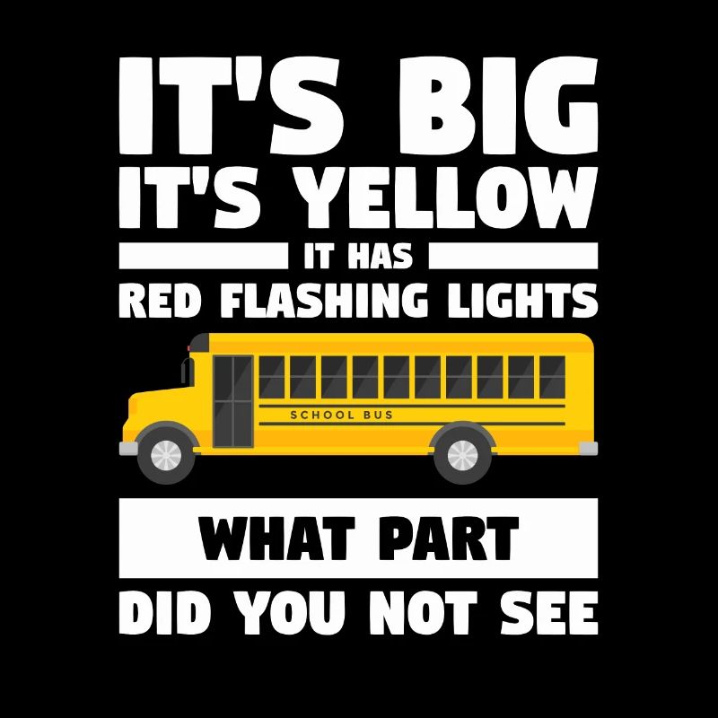 It's Big It's Yellow It Has Red Flashing Lights