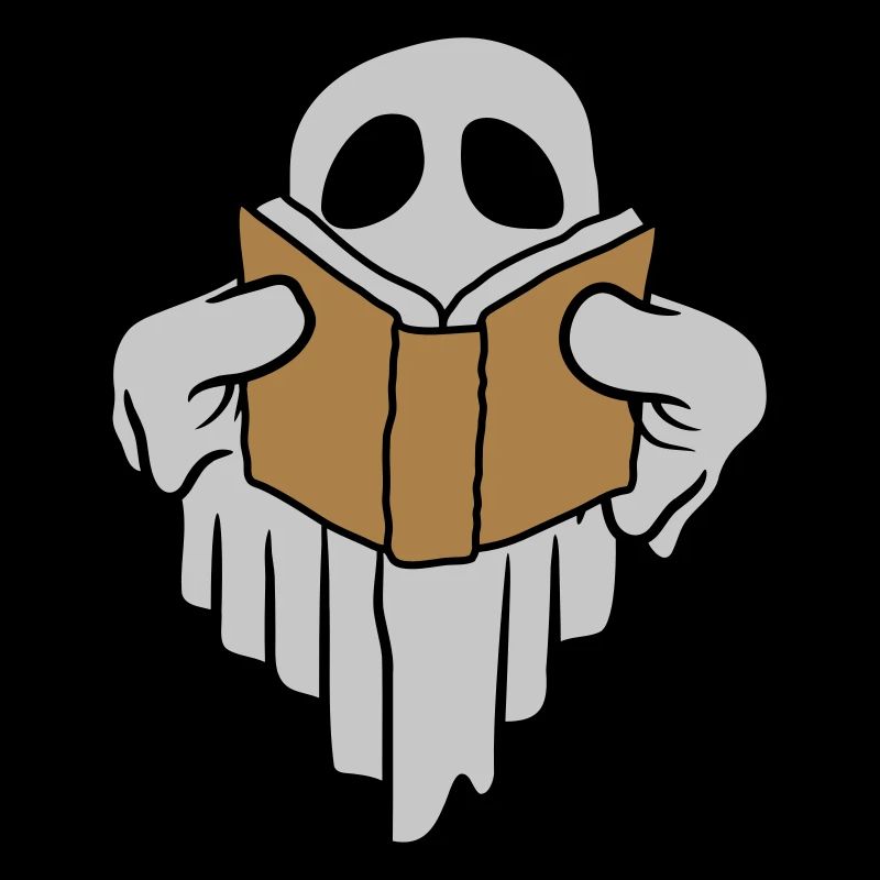 Book-reading funny ghost