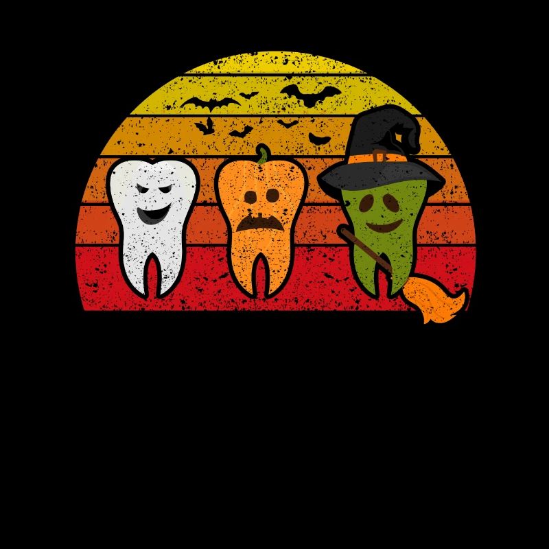 Dents Ghost Pumpkin Witch Dentiste mignon
