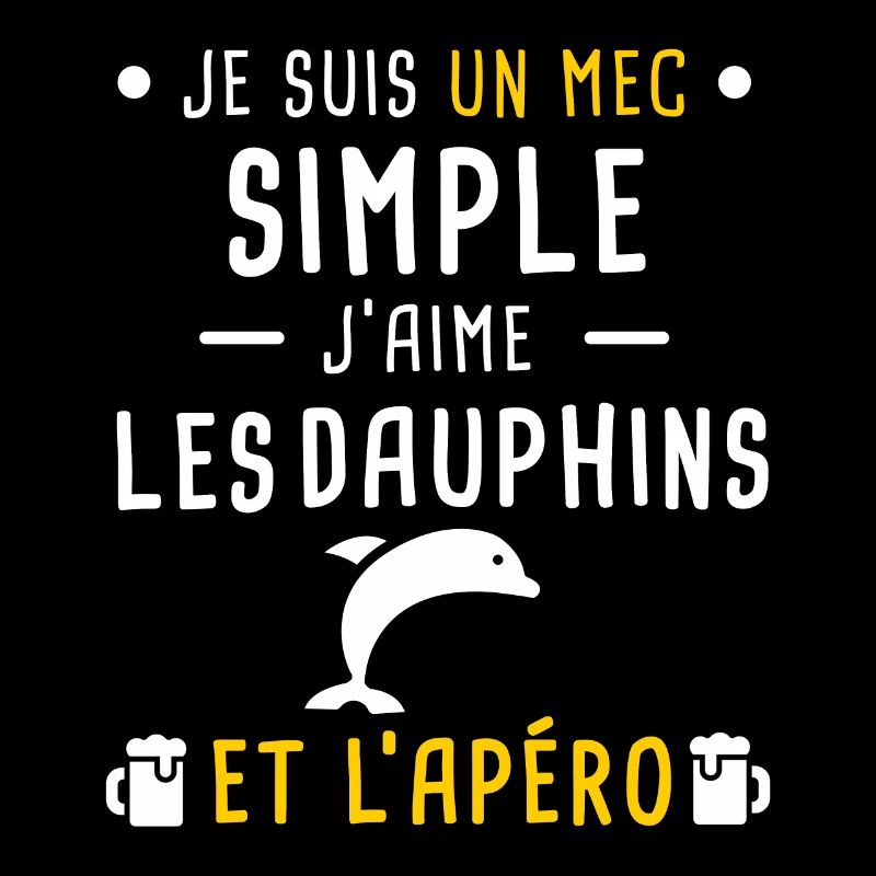 dauphins et apéro mec simple
