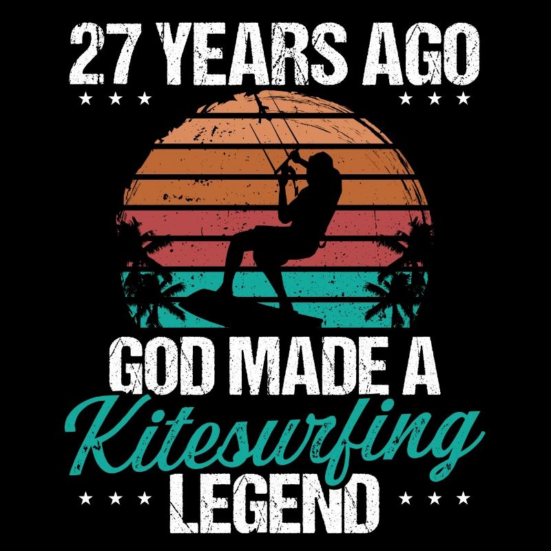 27 Birthday Kitesurf Legend Kiteboard 27 Year Old