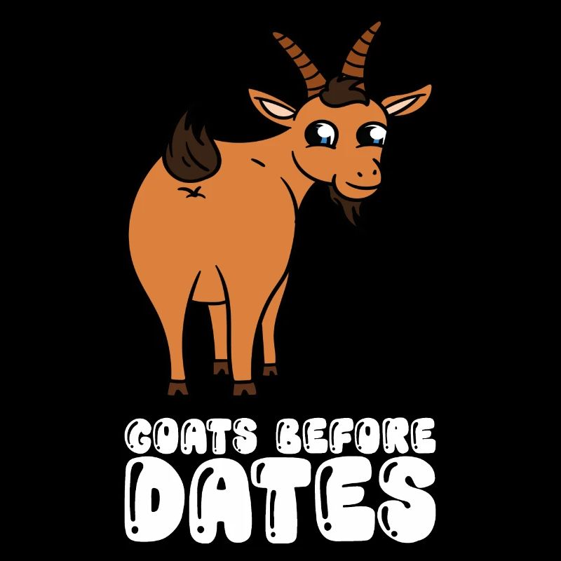 Chèvres devant les dattes