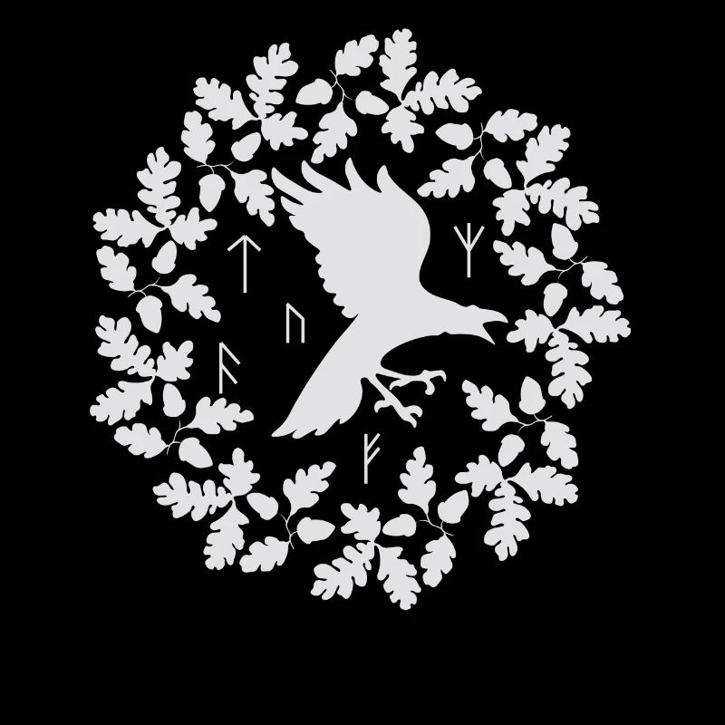 Viking characters Raven Celts Nordic symbols