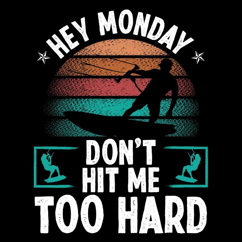 Monday Kiteboarding Vintage Kite Kiteboarder
