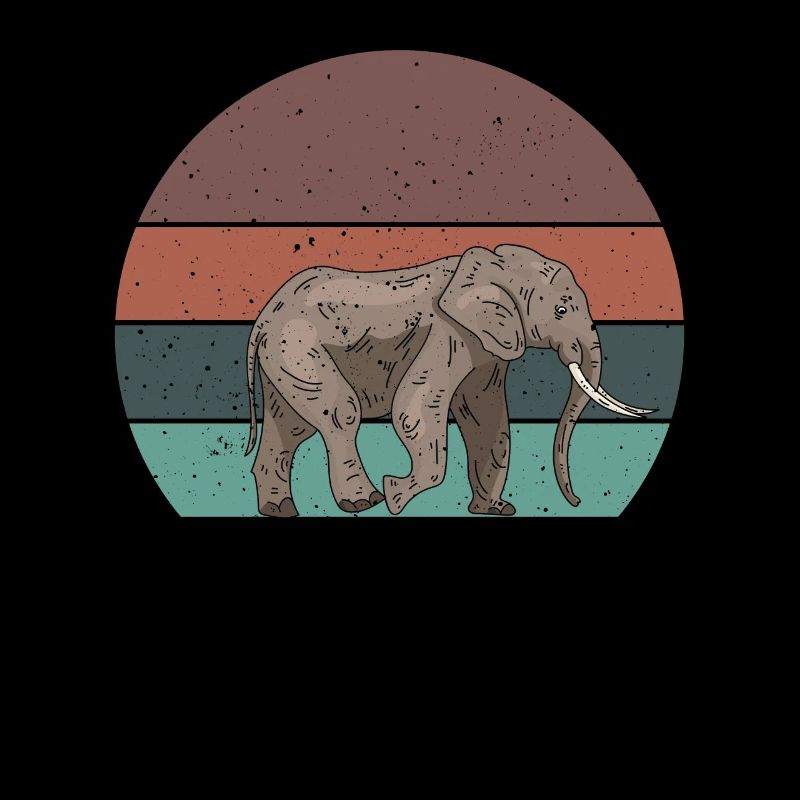 Eléphant rétro