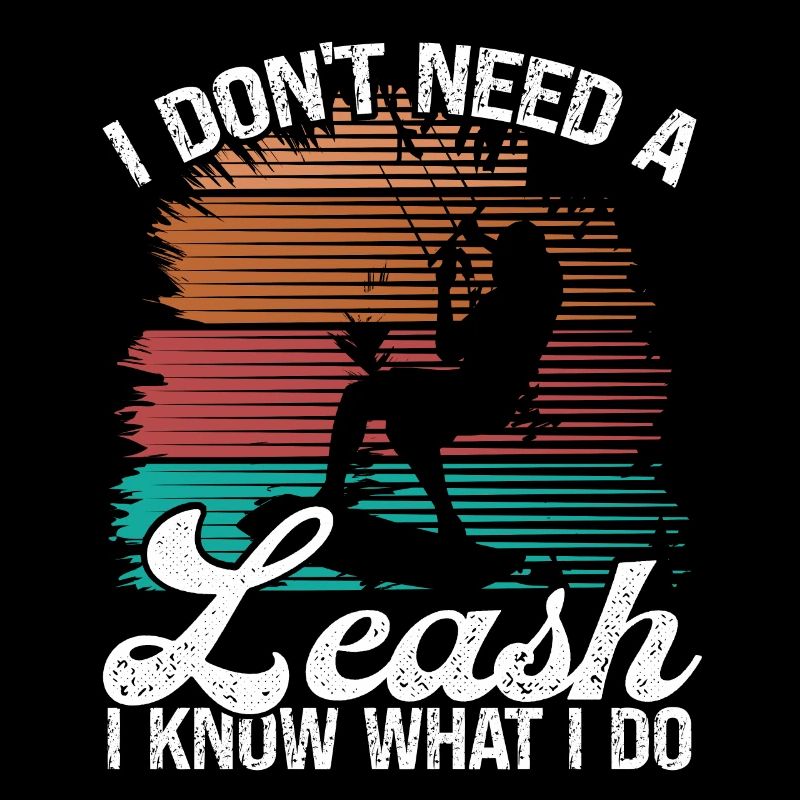 Kiteboarder I dont need a Leash KitesurferKiteboar