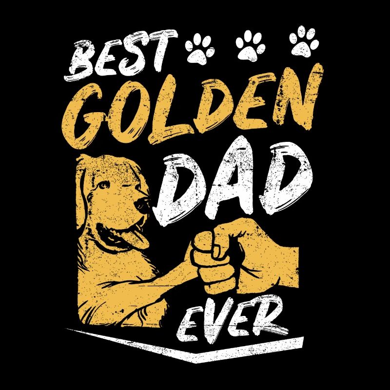 Golden Retriever Dad Glitzer Hundehalter Hunde Ges