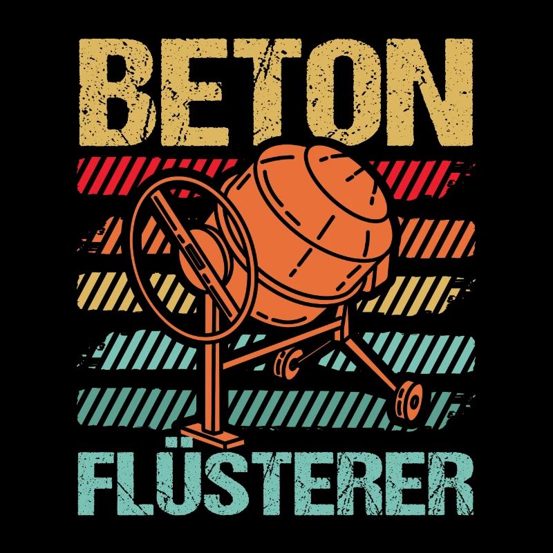 Betonbauer Beton Flüsterer Retro