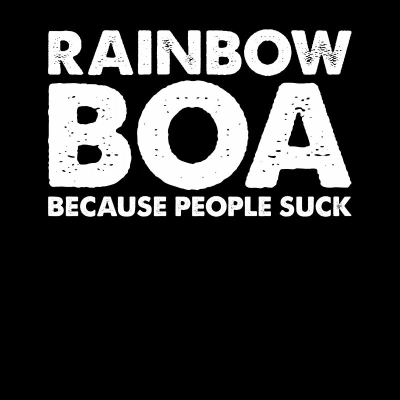 People suck rainbow boa snake