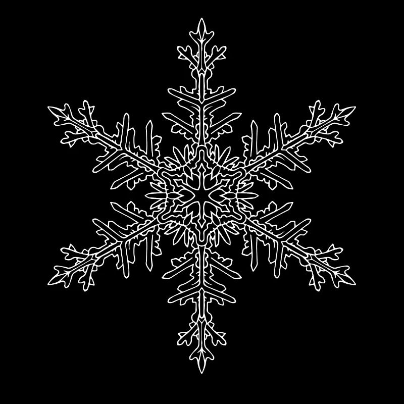 Mandala flocon de neige