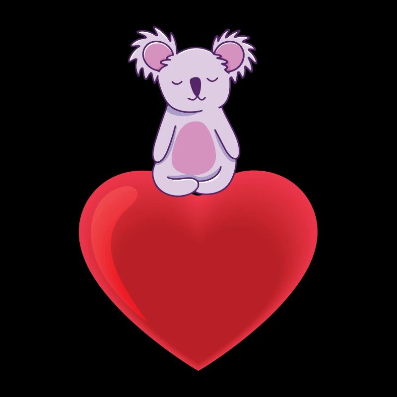 Doux Koala avec le cœur