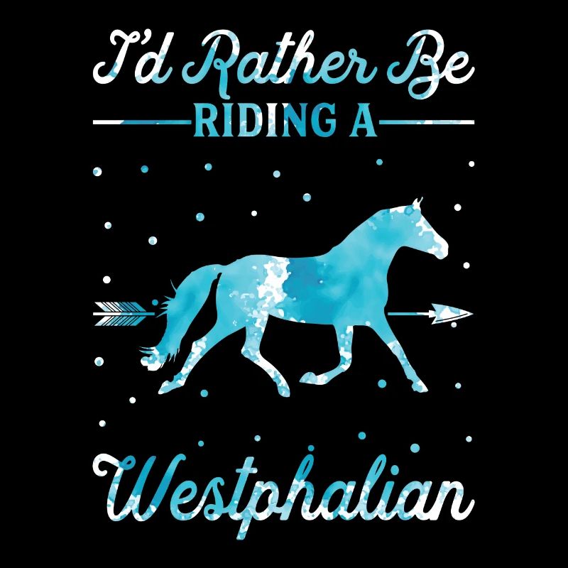 Reiten Auf Einem Westfälischen Pferd