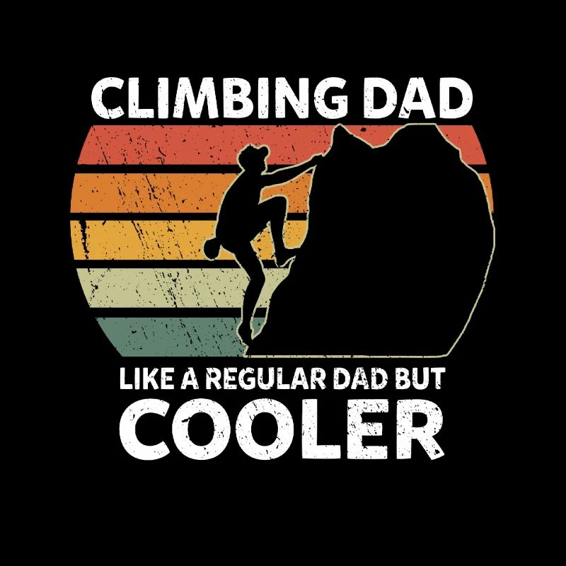 Retro Climbing Dad Like A Regular Dad But Cooler