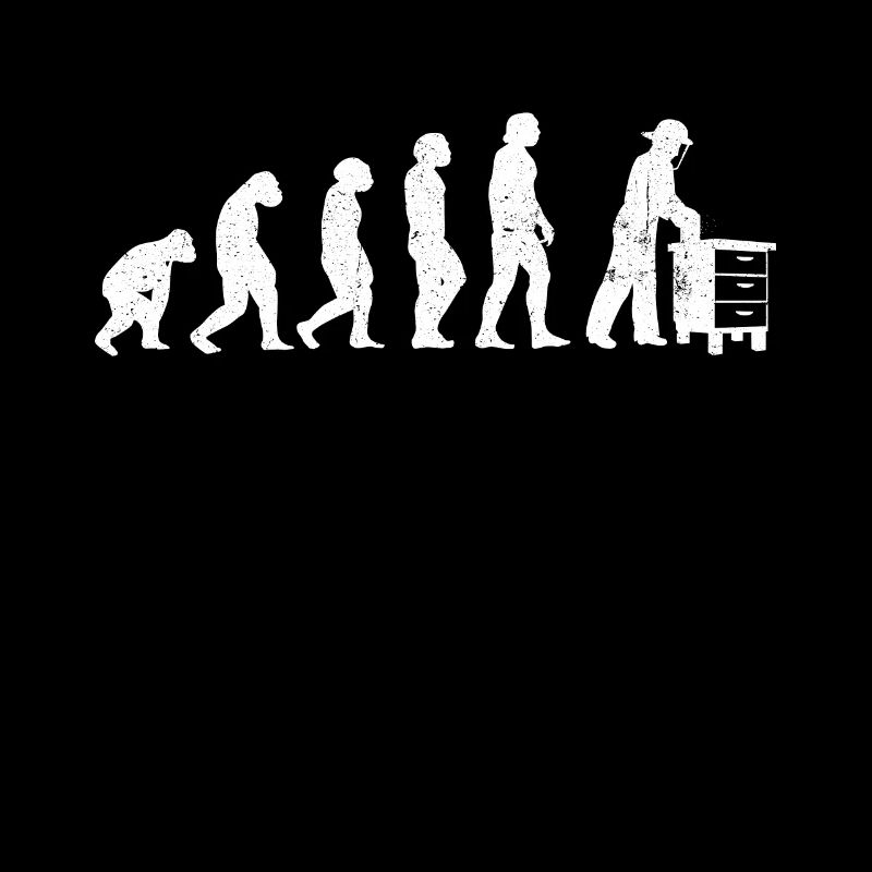 Evolution Imker Shirt - Geschenk Bienenzüchter Ges