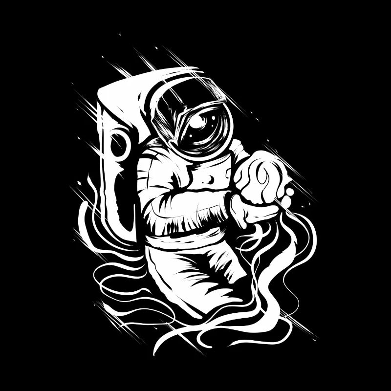 Astronaut Space Funny Spaceman Moon