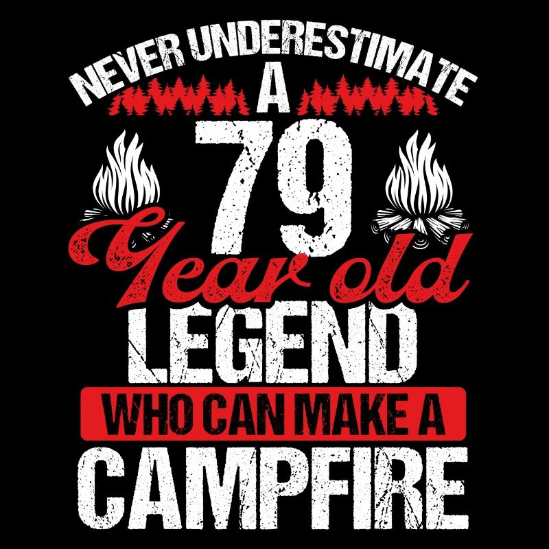 79 Year Old Camper Scouting Scout 79 Birthday