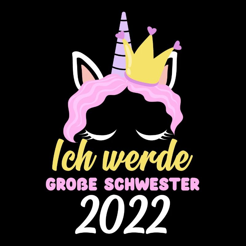 Mädchen Einhorn Ich Werde Große Schwester 2022