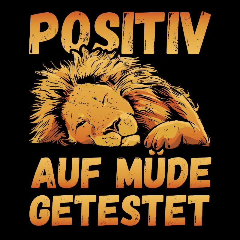 Positiv auf Müde getestet Löwe Fun
