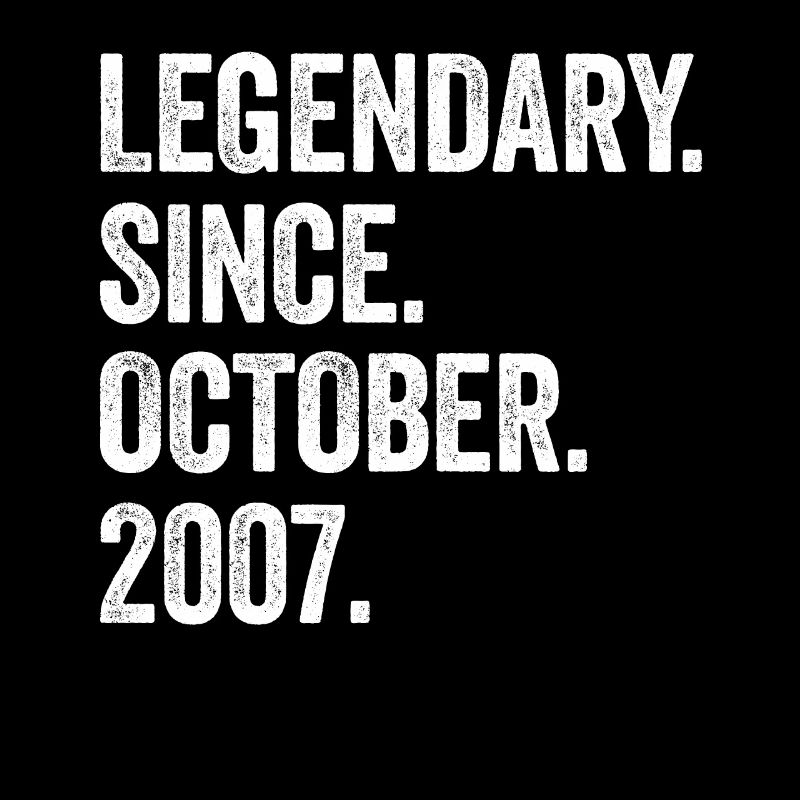 15 Years Old Legendary Since October 2007 15th