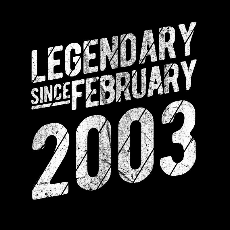 20th Birthday Gift Legendary Since February 2003 2