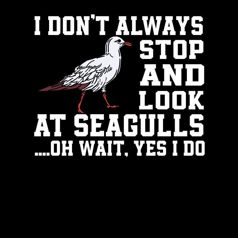 Lustiger Möwe Spruch