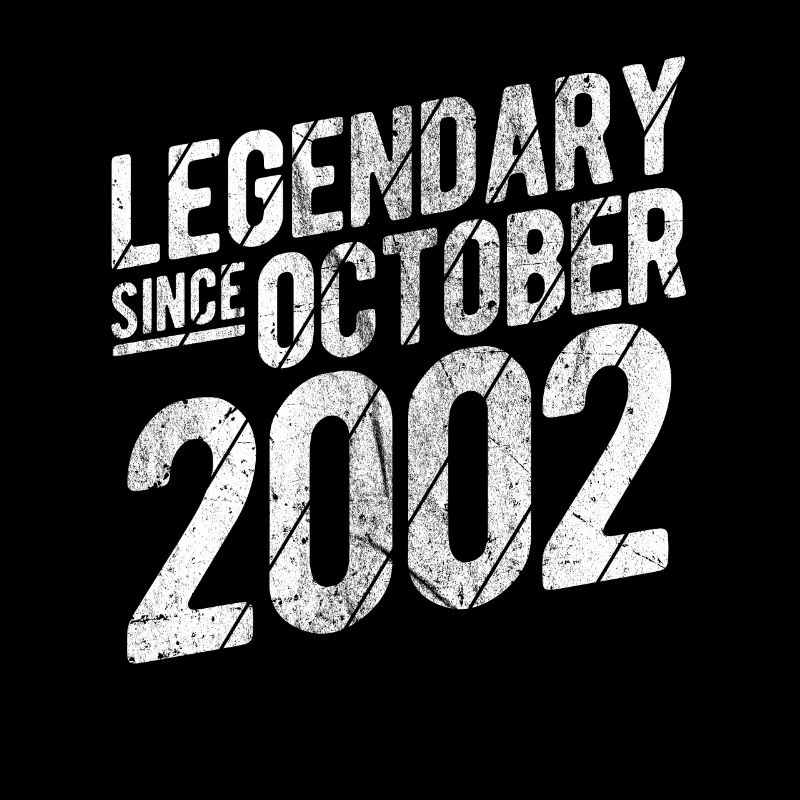 20th Birthday Gift Legendary Since October 2002 20