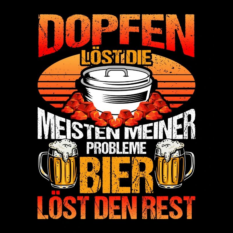 Dutch Oven und Bier Spruch Dopfer