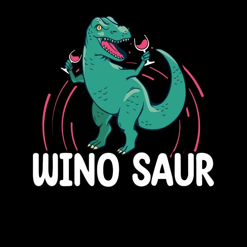Winosaurus Dinosaur Wine Drinking Winosaur Wine