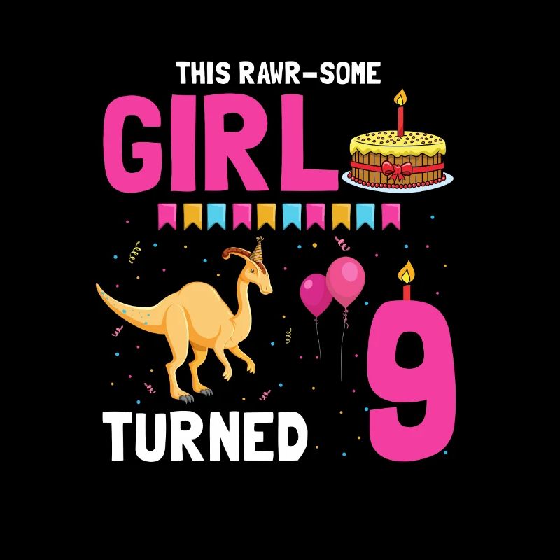 Parasaurolophus Mädchen Design Geburtstagsparty