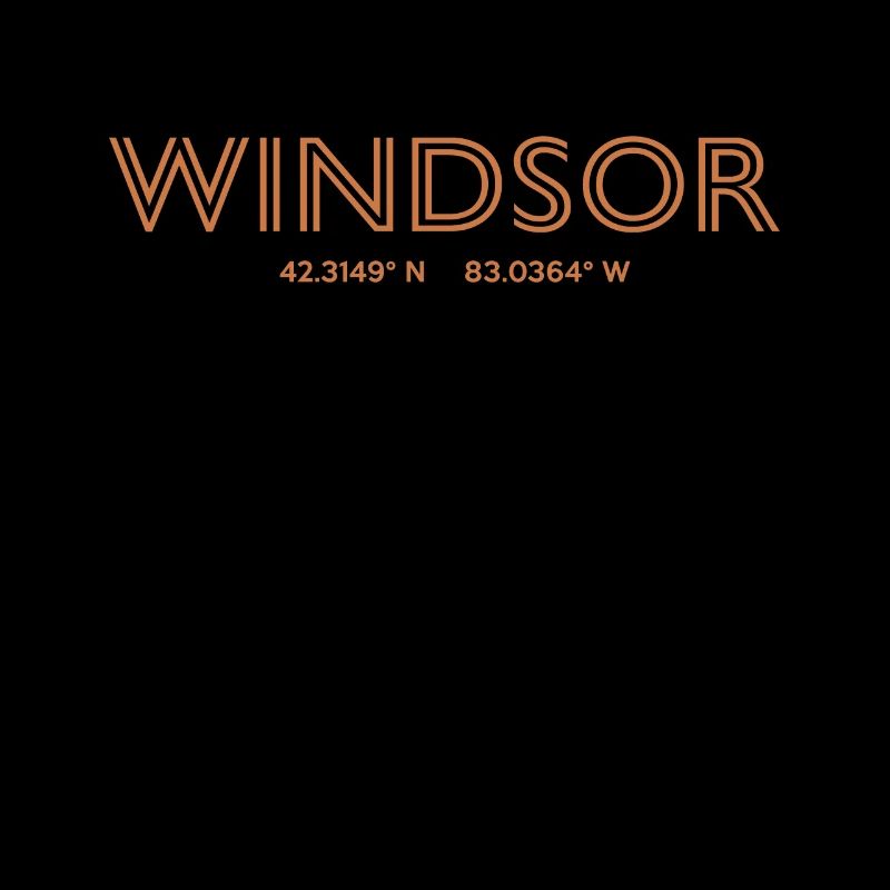 Canada City Coordinates - Windsor