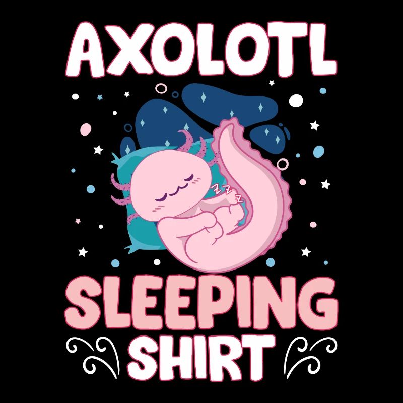 Axolotls Ist Mein Geisttier Axolotl Schlafend